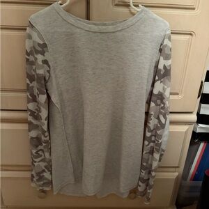 Long Sleeve Tee - Camouflage Sleeves